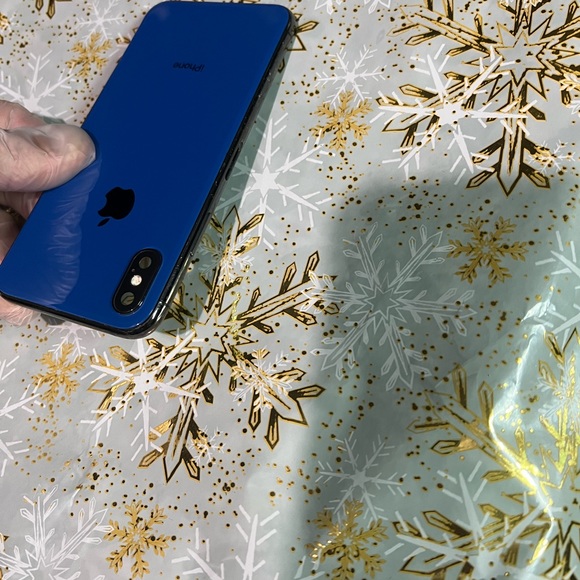 Apple iphone X Custom Dark Blue & Grey Frame with small parts - Picture 3 of 5